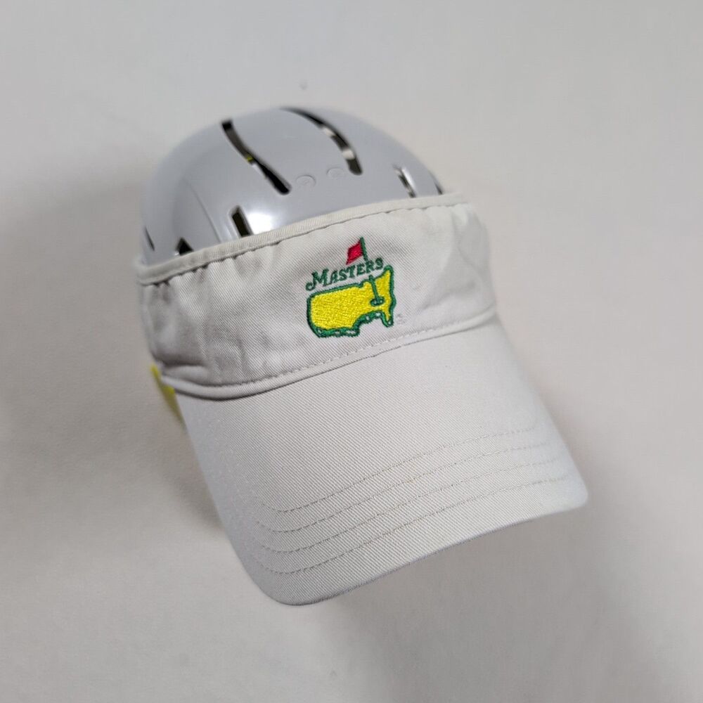American Needle Masters Beige Golf Visor Adjustable PGA Tour Tournament